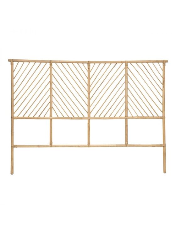 MIAhome MIAhome Dekoracja ścienna Wezgłowie zagłówek do łóżka rattan 165 cm Beżowy