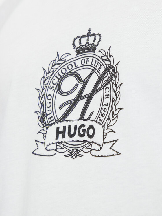 HUGO HUGO Tricou 50538246 Alb Regular Fit