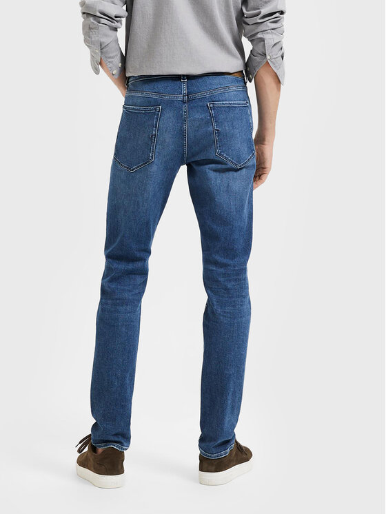 Selected Homme Selected Homme Džínsy Leon 16087777 Modrá Slim Fit