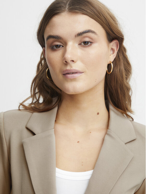 Fransa Fransa Pintsak 20611867 Beež Regular Fit