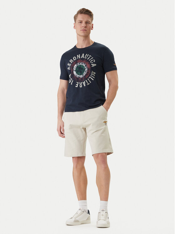 Aeronautica Militare Aeronautica Militare Sportshorts 261BF0032UF00674 Beige Regular Fit