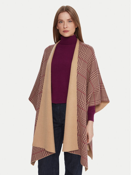 United Colors Of Benetton United Colors Of Benetton Пончо 112HEU01N Бежов Regular Fit