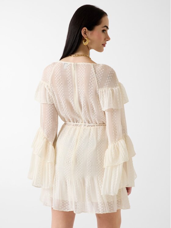 Guess Guess Повсякденна сукня 181238 Кремовий Classic Fit