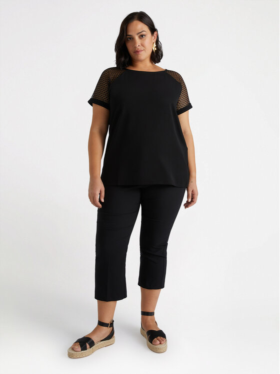 Fiorella Rubino Fiorella Rubino T-shirt G157L008466N033 Nero Regular Fit