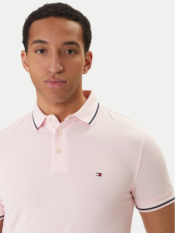 Tommy Hilfiger Tommy Hilfiger Polokošeľa Seasonal MW0MW39993 Ružová Slim Fit