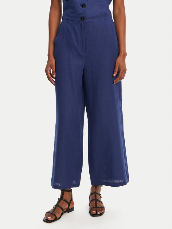 Marella Culottes nohavice Silvana 2515131022 Modrá Regular Fit