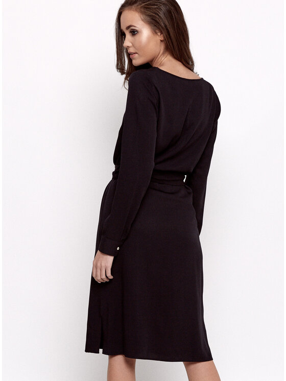 Bubala Bubala Sukienka codzienna Erina black Czarny Feminine Fit