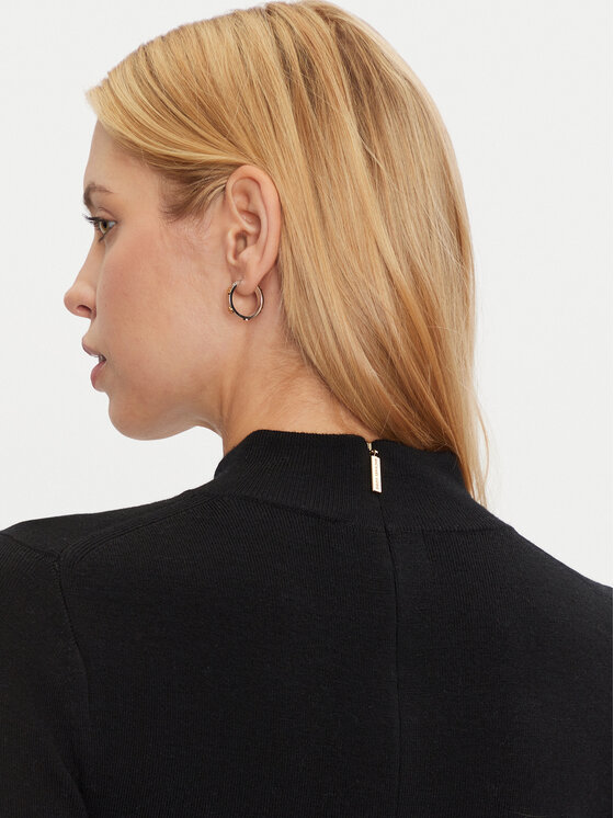 MICHAEL Michael Kors MICHAEL Michael Kors Trikotažinė suknelė MF482Q14VR Juoda Slim Fit