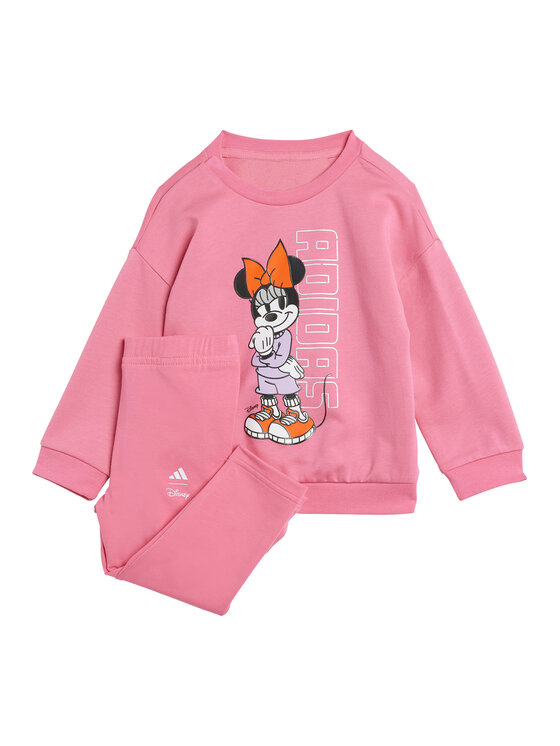 adidas adidas Souprava mikina a legíny Disney Minnie Mouse JY3470 Růžová Regular Fit
