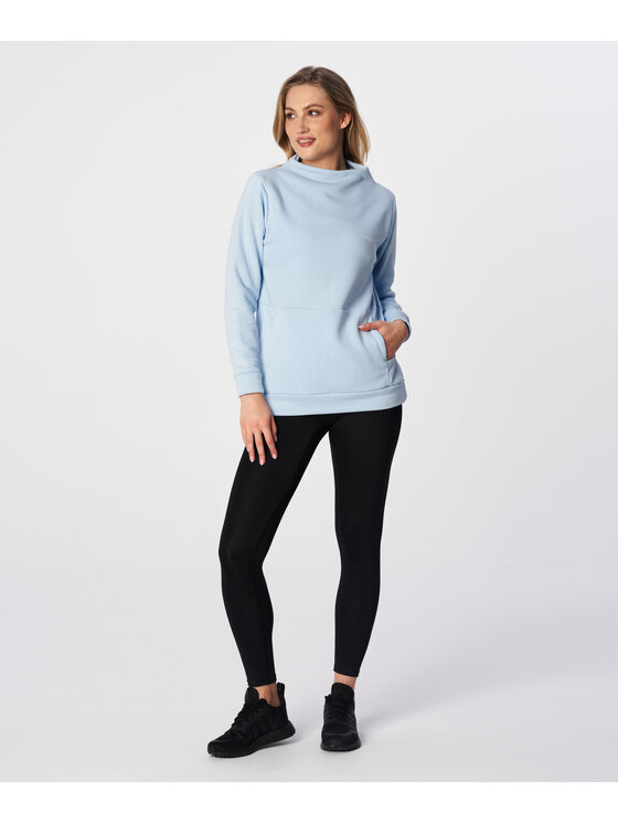 Carpatree Carpatree Bluza FunnelBlouse Niebieski Relaxed Fit