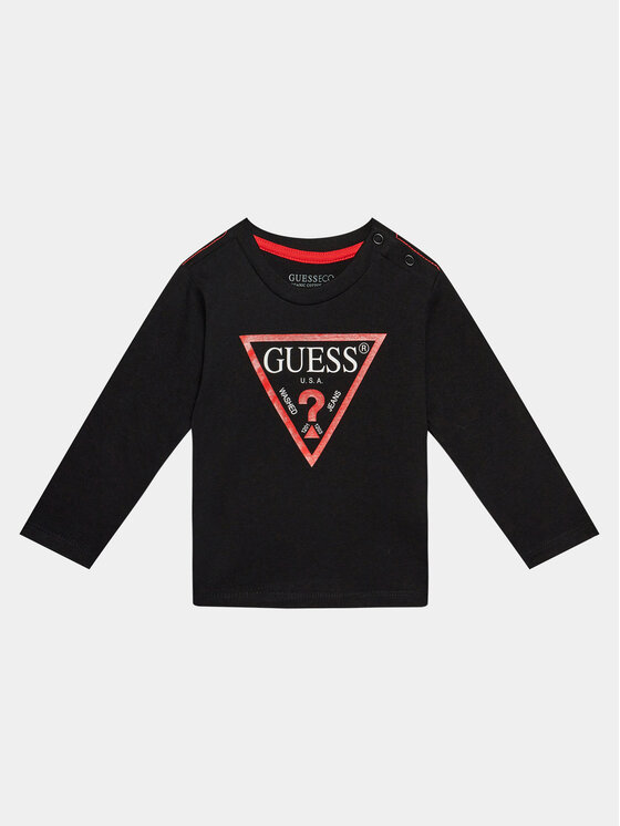 Guess Guess Μπλουζάκι N84I24 K8HM0 Μαύρο Regular Fit