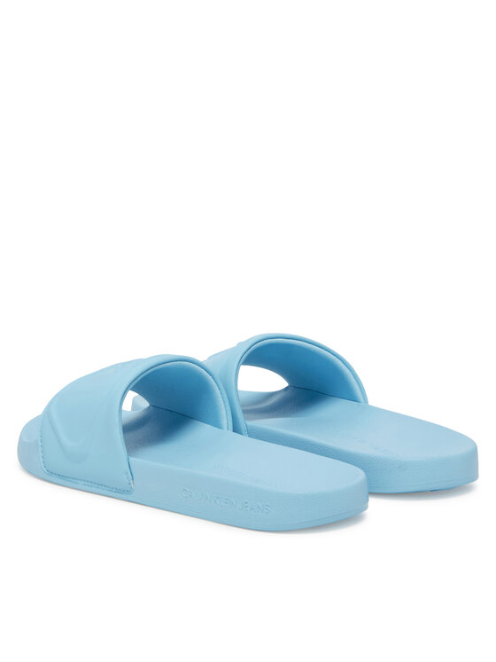Calvin Klein Jeans Calvin Klein Jeans Şlapi Slide Pu Hf Mg YW0YW01879 Albastru celest