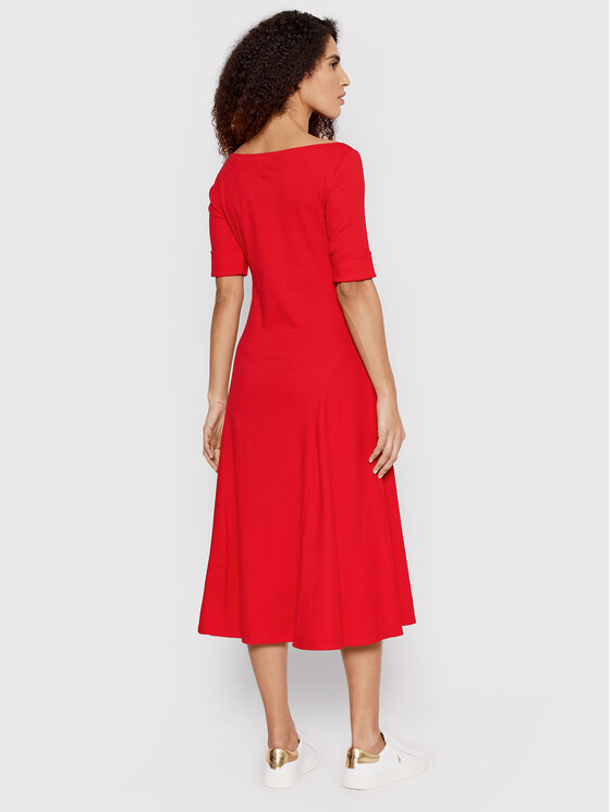 LAUREN RALPH LAUREN Lauren Ralph Lauren Každodenné šaty 250855124004 Červená Slim Fit