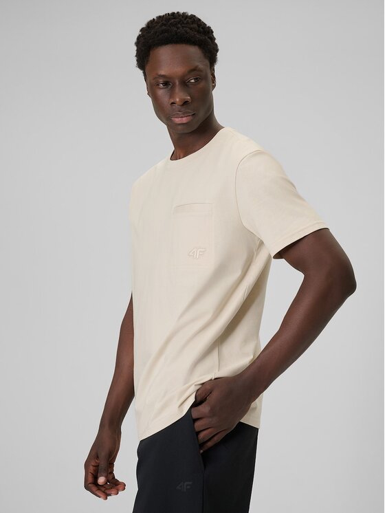 4F 4F T-shirt 4FRSS26TTSHM3637-83S Marrone Regular Fit