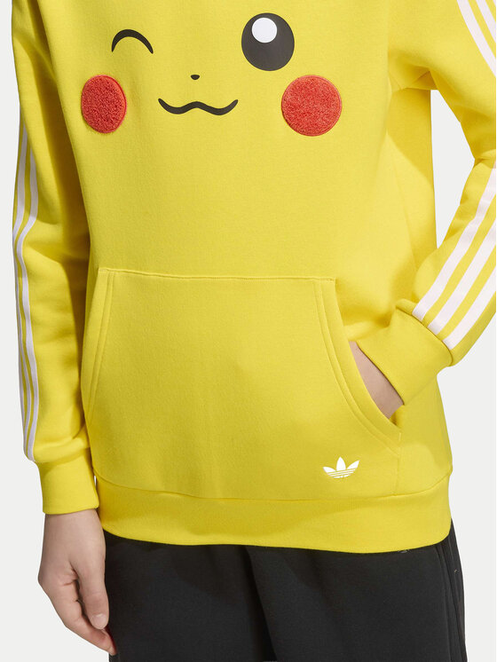adidas adidas Bluza Pokemon Loose Hoodie KS7112 Żółty Regular Fit