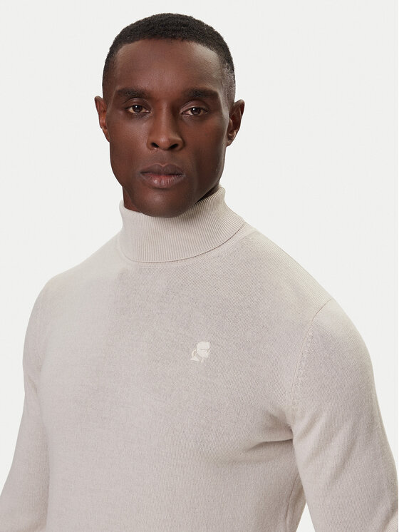KARL LAGERFELD KARL LAGERFELD Dolčevita 655058 554399 Bež Regular Fit
