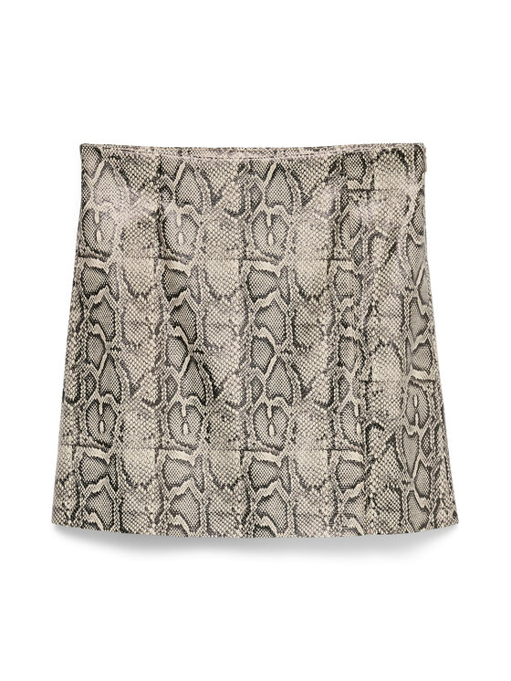 Vero Moda Vero Moda Sukně z imitace kůže Nelly 10336982 Béžová Slim Fit