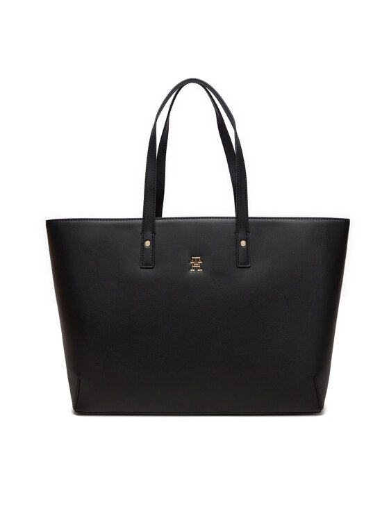 Tommy Hilfiger Ročna Torba Chic Tote AW0AW16302 Črna