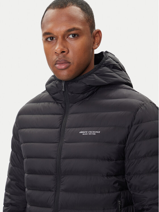 Armani Exchange Armani Exchange Vatovaná bunda XM001577 AF16927 UC001 Čierna Regular Fit