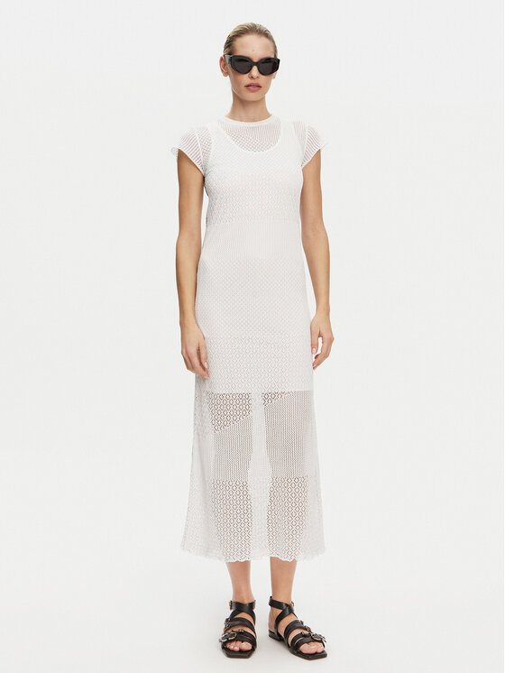 PINKO PINKO Rochie de vară 104643 A2EB Z04 Alb Regular Fit