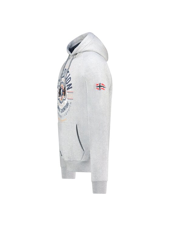 Geographical Norway Geographical Norway Bluza WZ3019H/GN-Blended Grey Szary Regular Fit