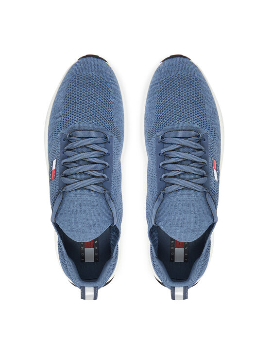 Tommy Jeans Tommy Jeans Laisvalaikio batai Tjm Runner Knitted EM0EM01580 Mėlyna