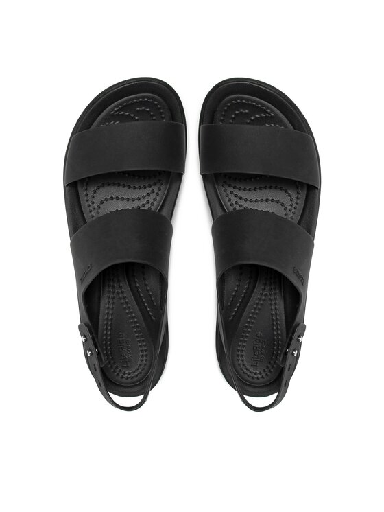 Crocs Crocs Sandály Brooklyn Low Wedge W 206453 Černá
