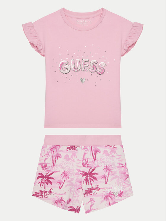 Komplet t-shirt i spodenki Guess