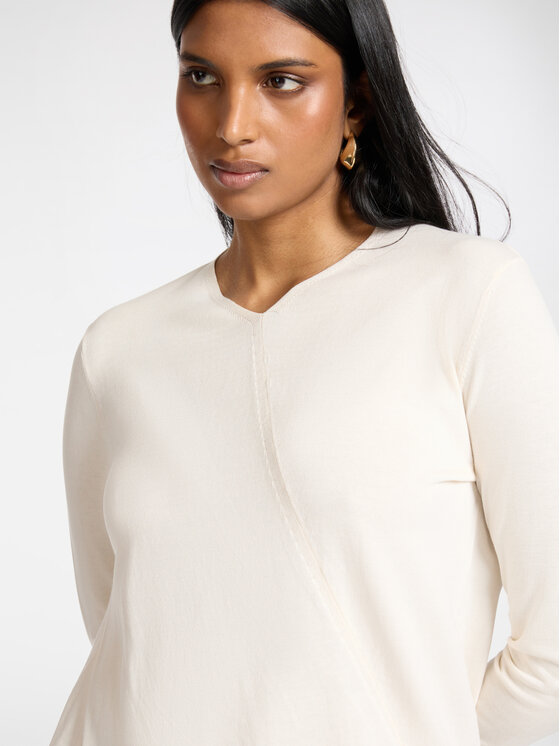 Elena Mirò Elena Mirò Sweter M578Z000719N002 Biały A-Line Fit