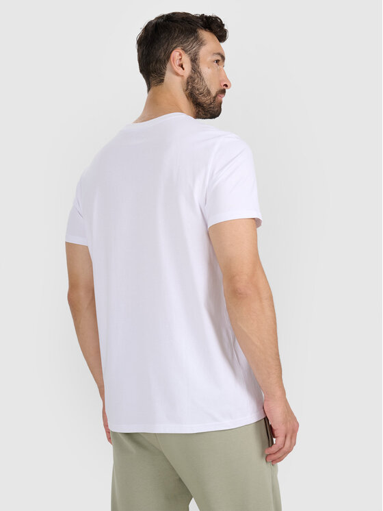 4F 4F T-Shirt MIDSHOP TEXTILE Biały Regular Fit