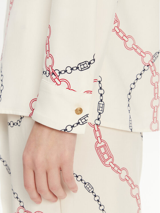 Tommy Hilfiger Tommy Hilfiger Košile WW0WW44045 Écru Relaxed Fit