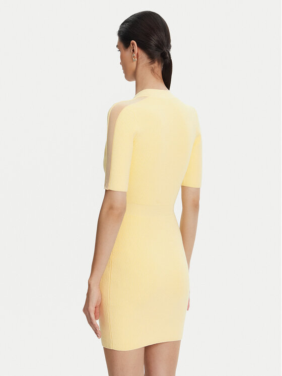 Elisabetta Franchi Elisabetta Franchi Trikotažinė suknelė AM-66S-51E2 Geltona Regular Fit