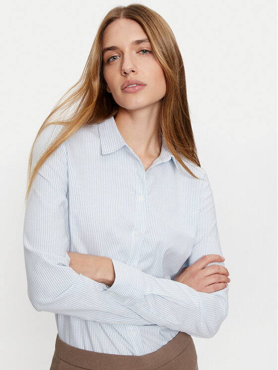 Fransa Fransa Košeľa 20608315 Modrá Regular Fit