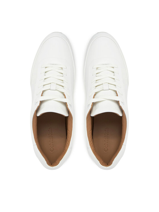 Calvin Klein Calvin Klein Sneakersy Low Prof Runn Laceup Rubb Lth HM0HM01707 Biały
