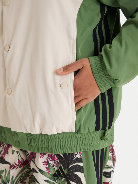 adidas adidas Džemperis ar kapuci Farm Rio Premium KD4611 Zaļš Oversize