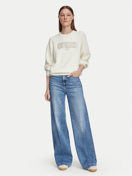 Guess Guess Traperice W6YA1C D1337 Plava Wide Leg