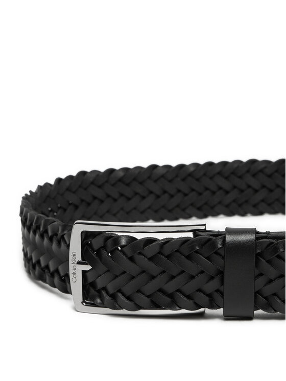 Calvin Klein Calvin Klein Moški pas Ck Casual Elongated Braided 35mm K50K512655 Črna