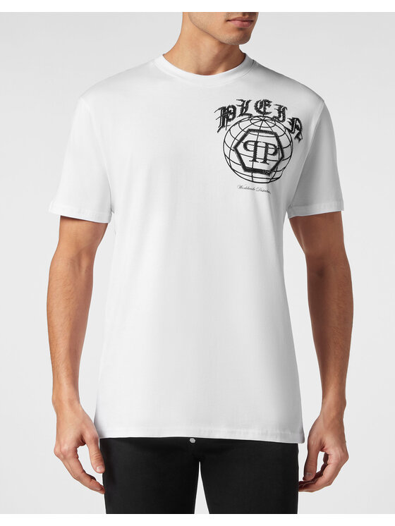 PHILIPP PLEIN PHILIPP PLEIN Tričko 14943 Biela Regular Fit