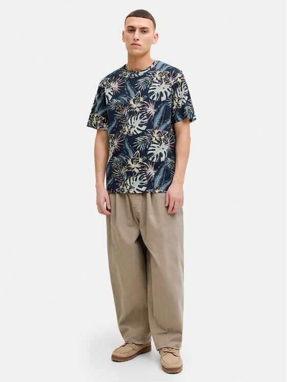 Jack & Jones Jack & Jones Marškinėliai Honolulu 12288089 Tamsiai mėlyna Regular Fit