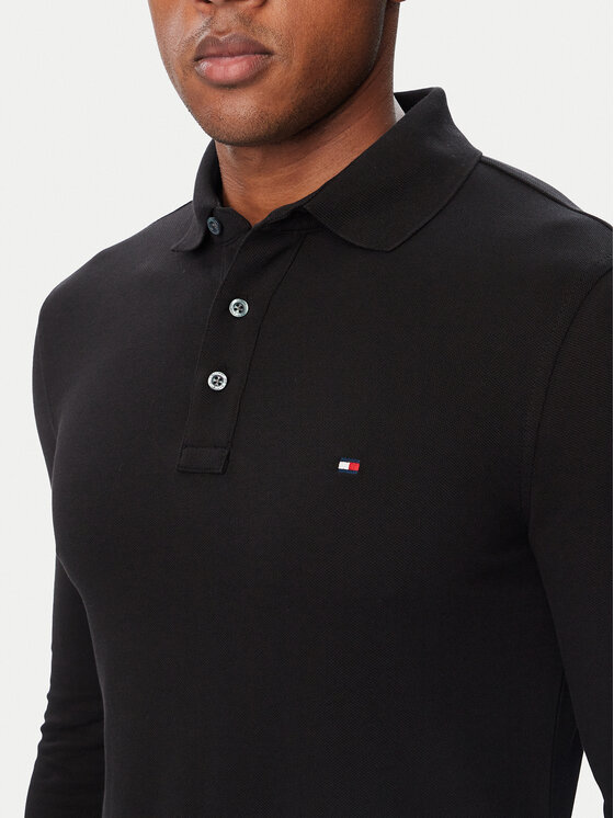 Tommy Hilfiger Tommy Hilfiger Poloshirt 1985 MW0MW20182 Schwarz Regular Fit