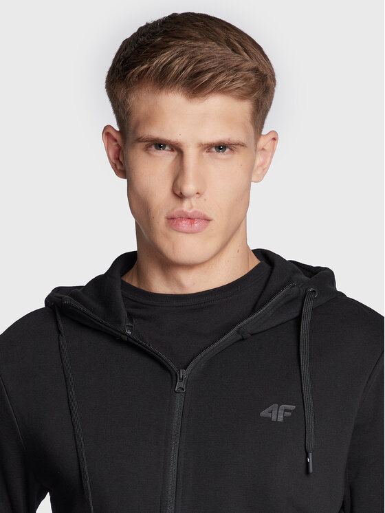 4F 4F Μπλούζα H4Z22-BLM353 Μαύρο Regular Fit