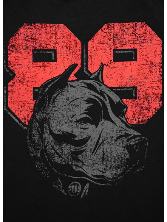 PITBULL PITBULL T-Shirt Koszulka Czarny Regular Fit