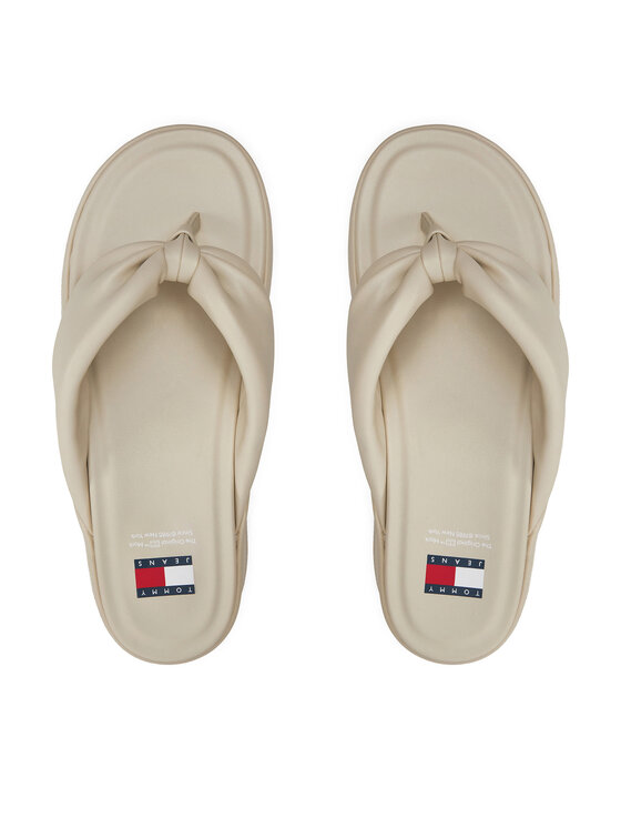 Tommy Jeans Flip flop Tjw Wedge Sandal EN0EN02457 Bej | Modivo.ro
