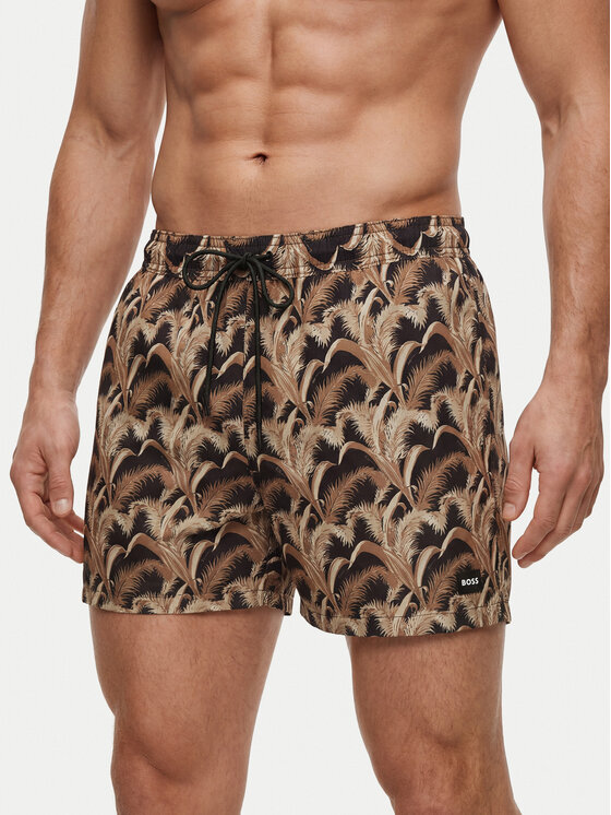 BOSS BOSS Ujumisšortsid Pike 50561145 Must Regular Fit