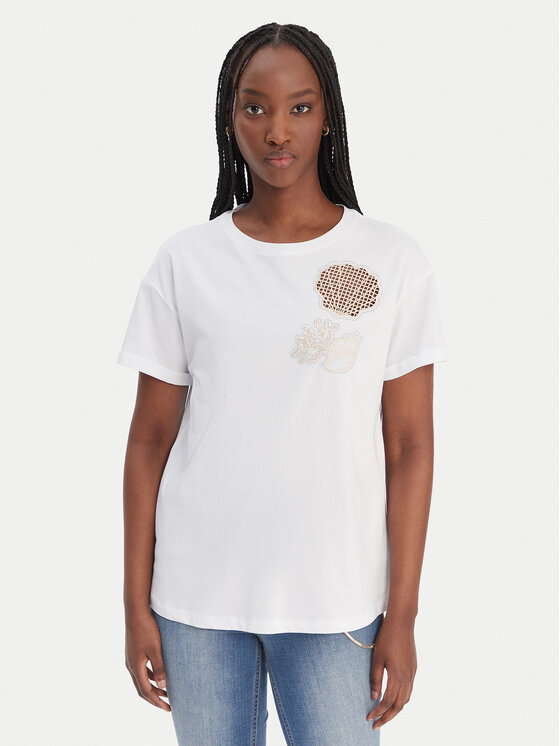 Liu Jo Liu Jo T-shirt WA6413 JS904 Bianco Regular Fit