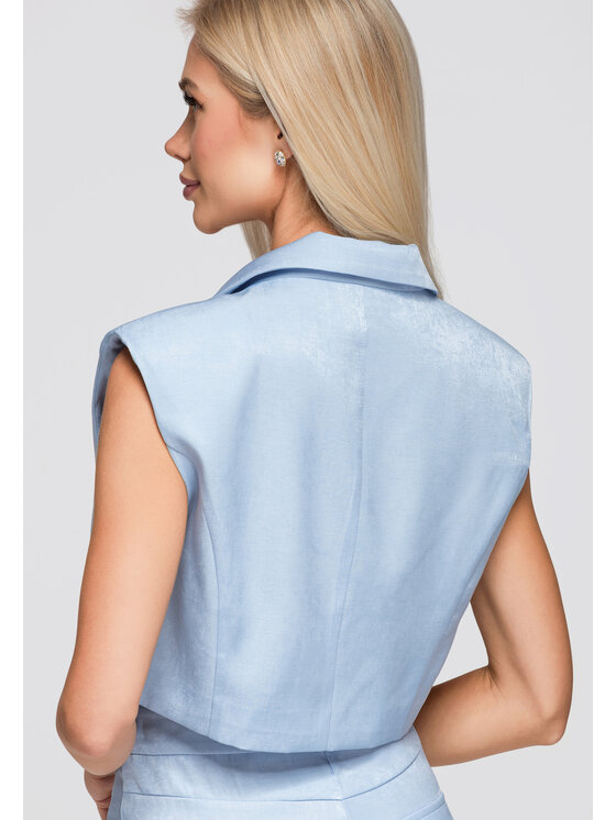 Ombre Ombre Marynarka OW-BL-E0003 Niebieski Regular Fit