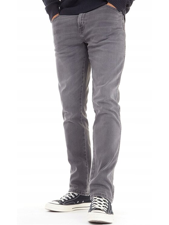 Wrangler Wrangler Jeansy Texas Slim Szary Slim Fit