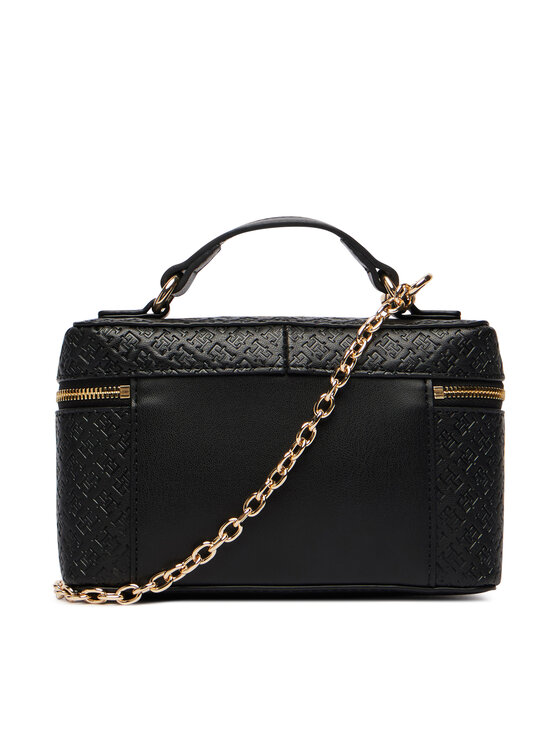 Tommy Hilfiger Tommy Hilfiger Käekott Th Icon Chain Vanity Bag Mono AW0AW19021 Must