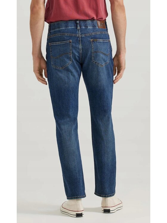 Lee Lee Jeansy Straight Fit MVP Extereme Motion Niebieski Tapered Fit