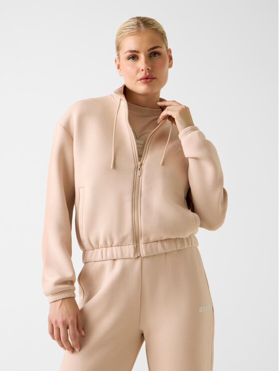 Guess Guess Суитшърт 169845 Бежов Classic Fit